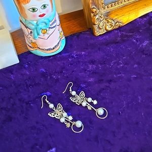 Butterfly & Star Hanging Earrings